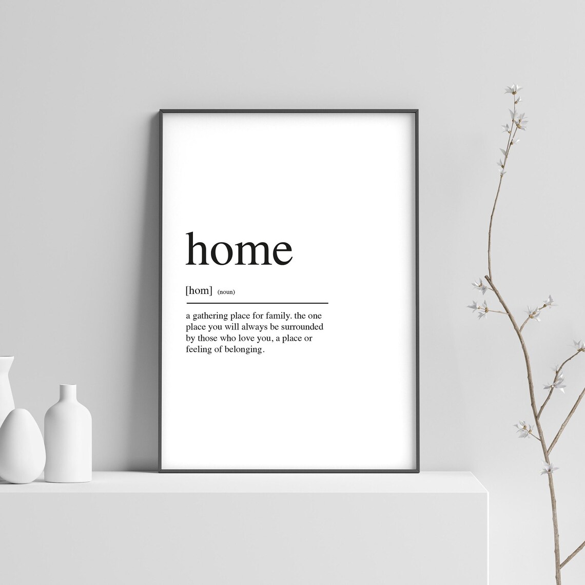 Home Definition Christmas Art Print