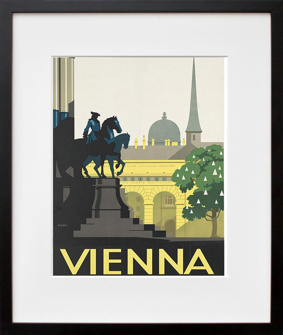 Vienna Austria Travel Poster, Home Decor Art Print