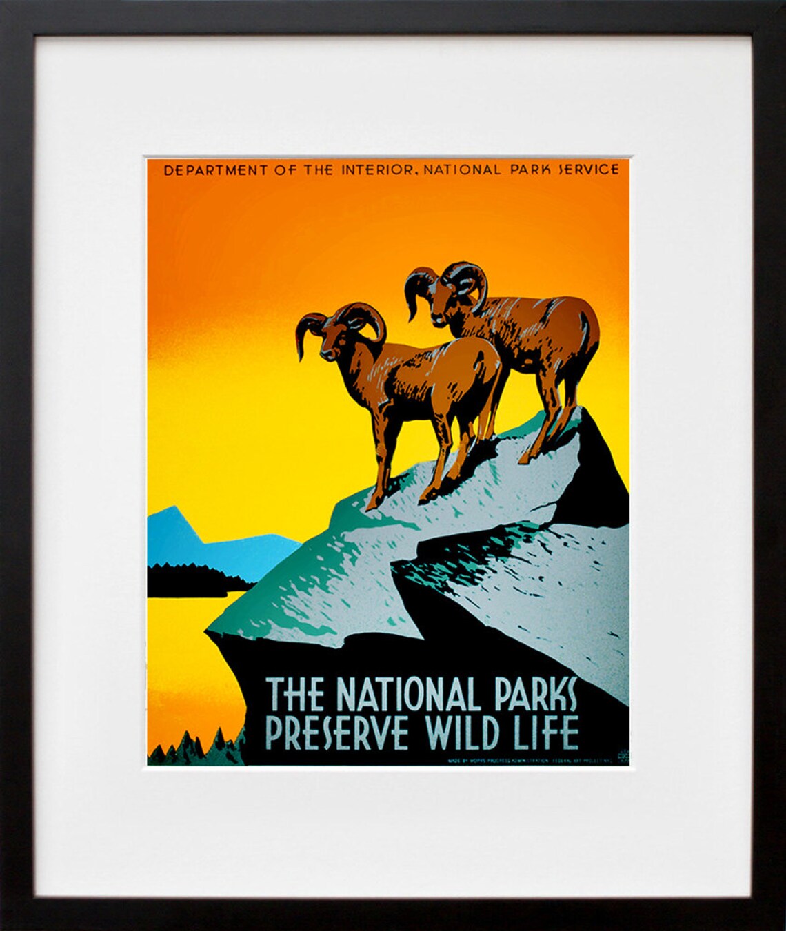 National Parks Vintage Travel Poster, Home Decor
