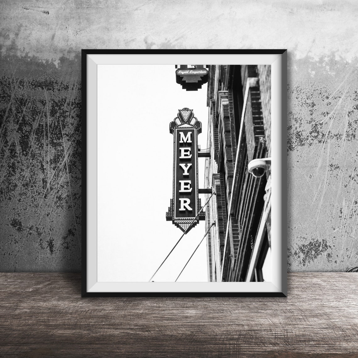 Meyer Theatre Vertical Blade Sign Green Bay Wisconsin Poster - Image 2