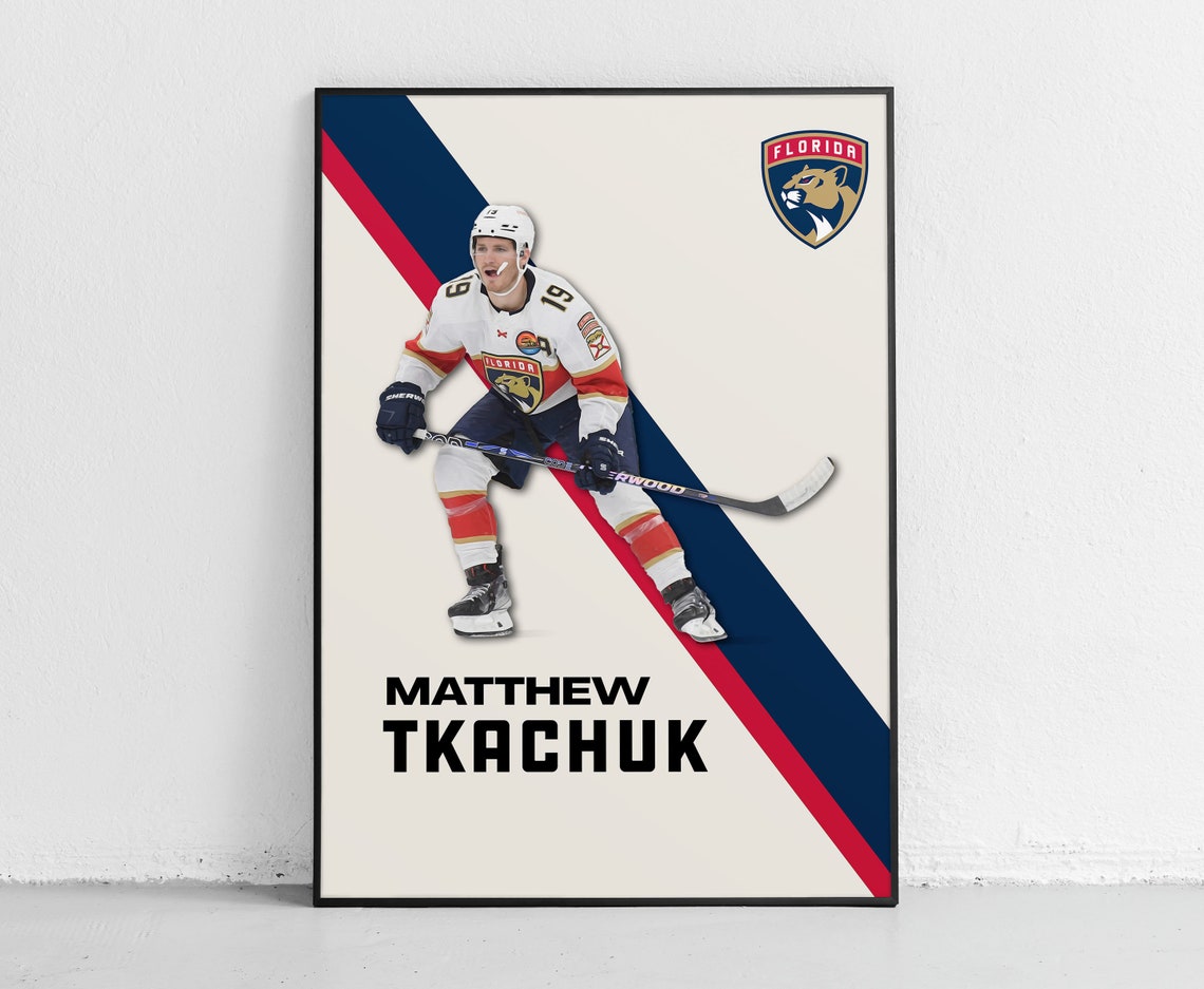 Matthew Tkachuk Florida Panthers NHL Hockey Star Action Poster
