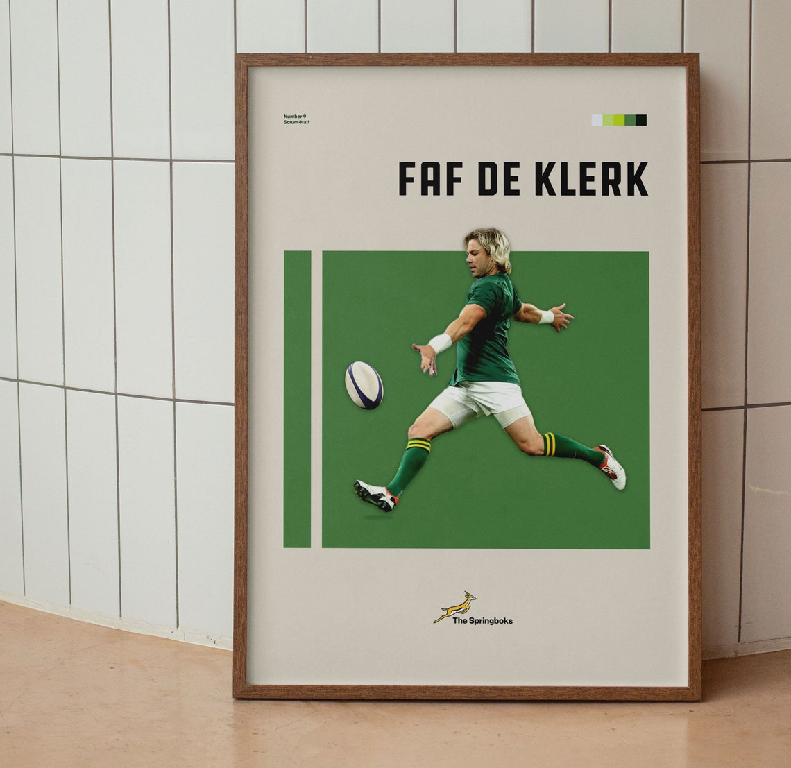 Faf De Klerk Poster South Africa Rugby Faf De Klerk Rugby Poster Klerk Poster Klerk Rugby Poster Rugby Download