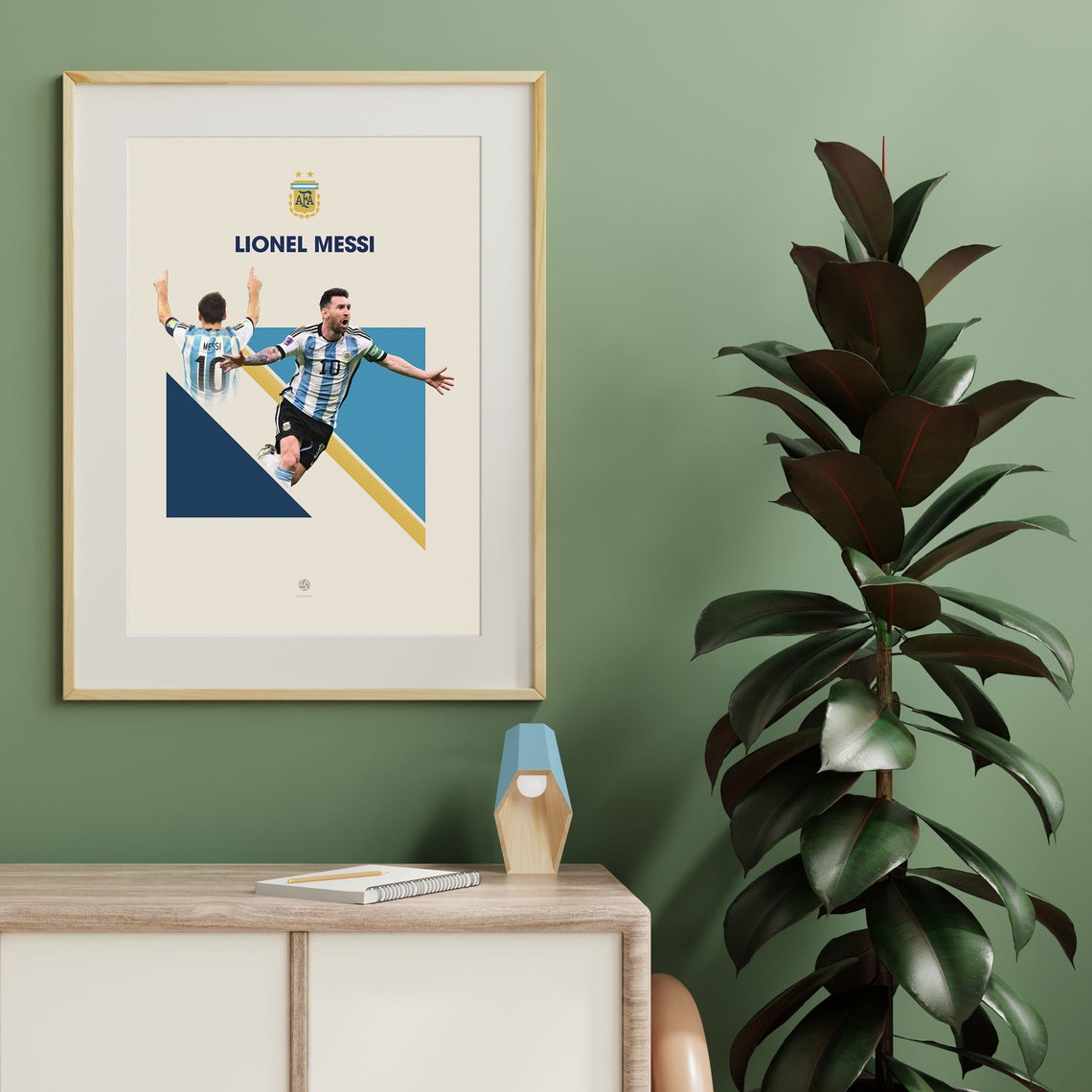 Lionel Messi Argentina Number 10 Soccer Celebration Star Poster - Image 2