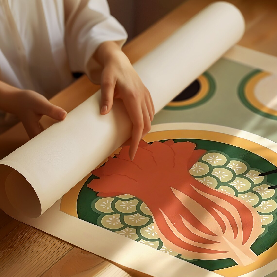 Kimchi Korean Fermented Cabbage Retro 1989 Food Culture Art Poster - Image 4