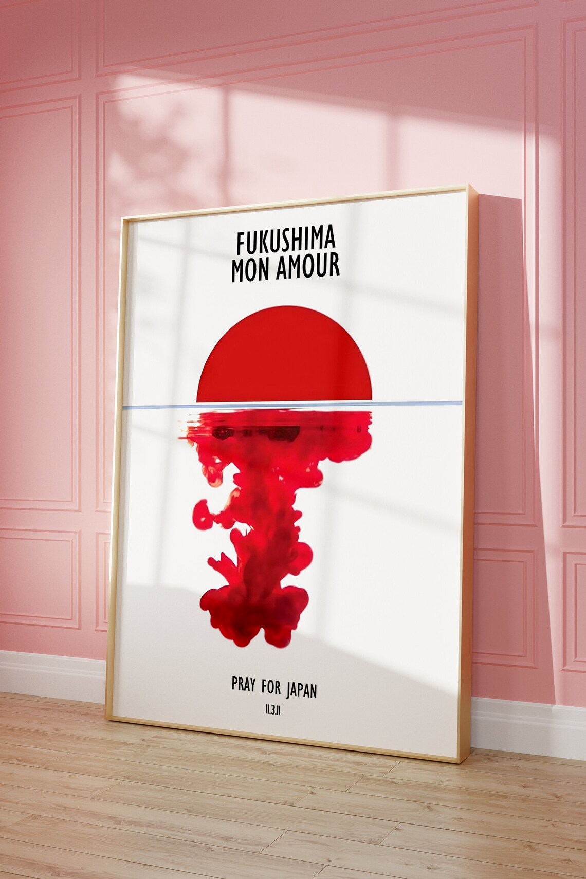 Fukushima Mon Amour Pray For Japan 11 3 11 Memorial Art Poster - Image 3