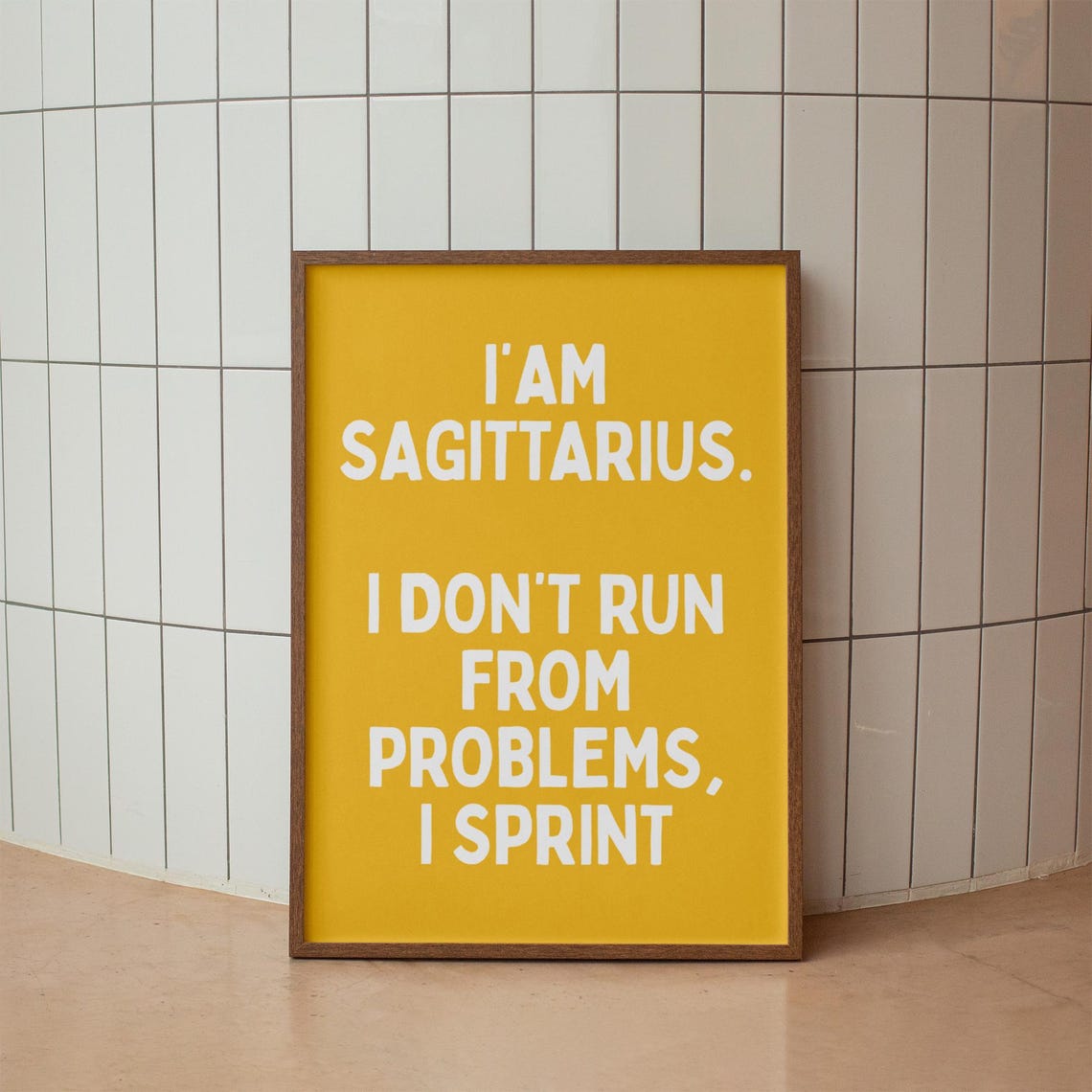 Funny Sagittarius Zodiac Poster Sarcastic Astrology Wall Art
