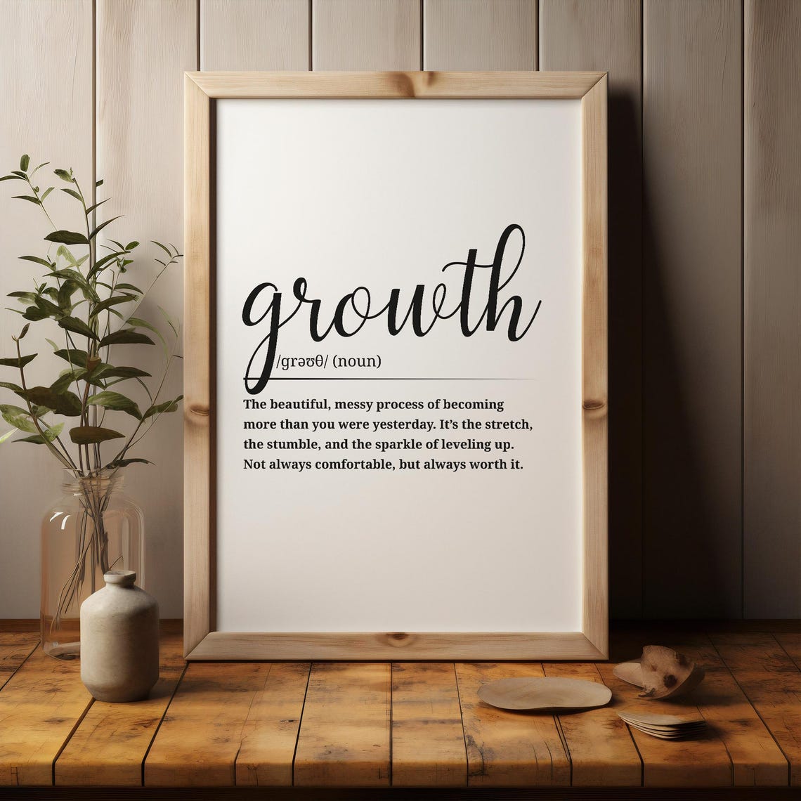 Growth Dictionary Definition Motivational Personal Development Poster - Image 3