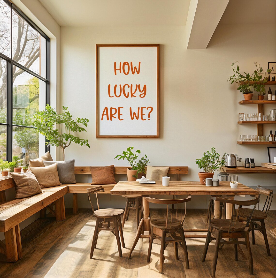 How Lucky Are We, Positive Quote Poster Art - Image 3