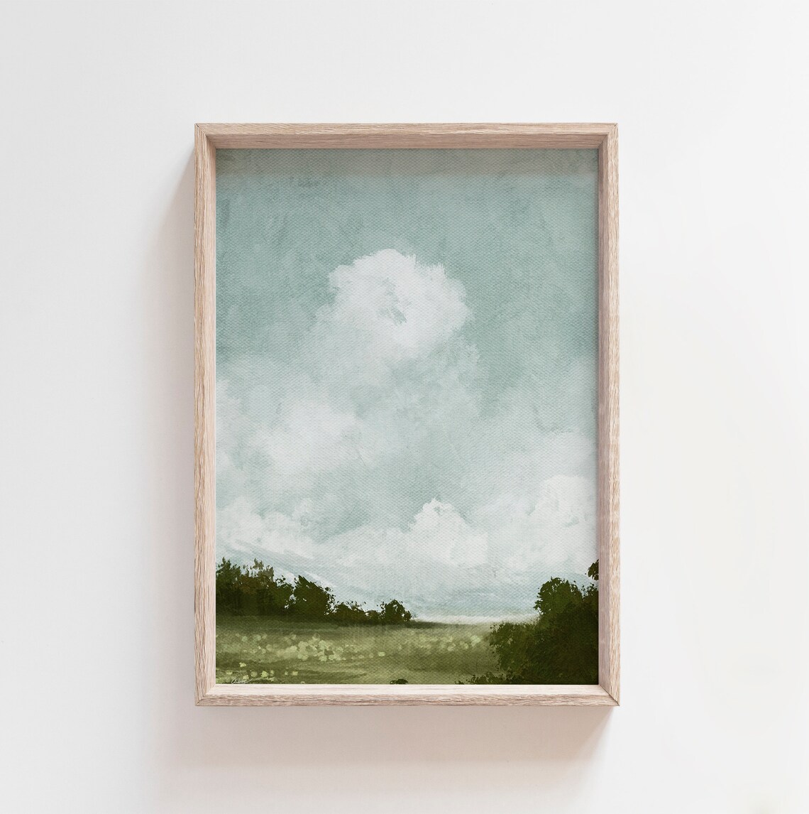 Summer Landscape Vintage Style Art Print - Image 2