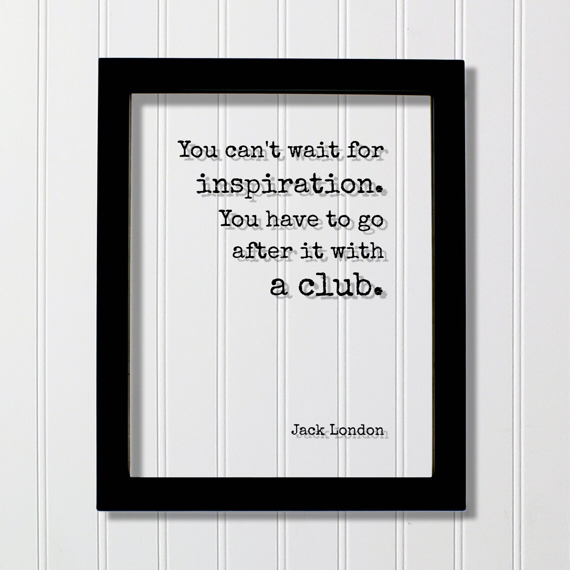 Jack London Quote Art Print, Writing Goals Success