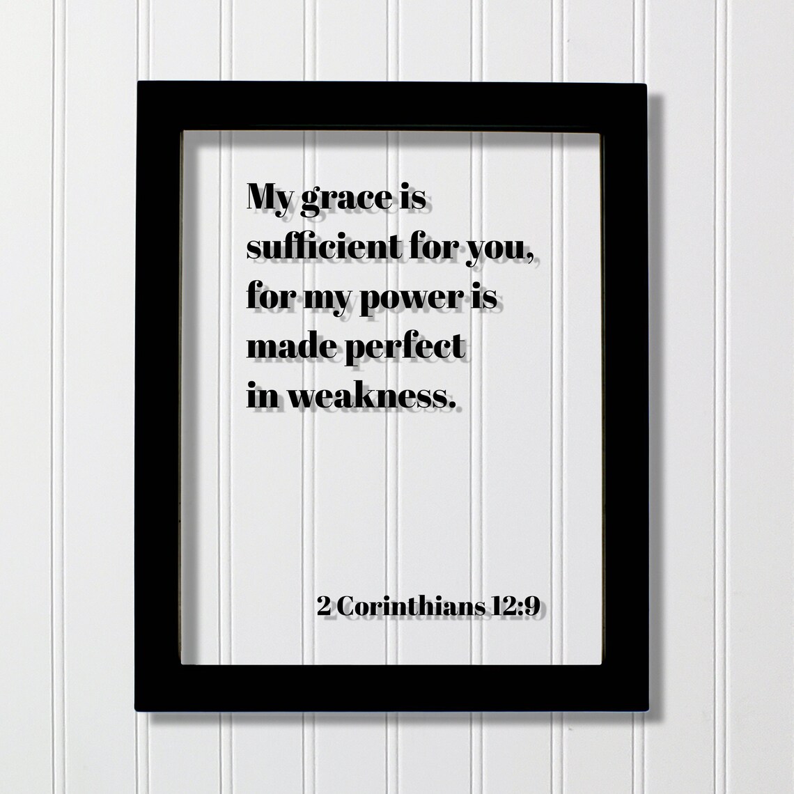 2 Corinthians 12:9 Scripture Art Print, Bible Verse