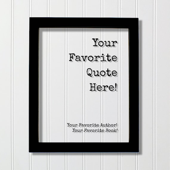 Custom Floating Quote Personalized Acrylic Tabletop Sign