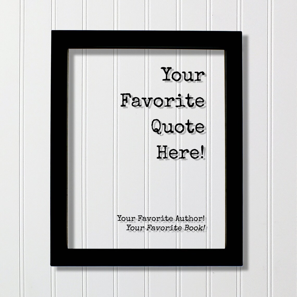 Custom Floating Quote Personalized Acrylic Tabletop Sign
