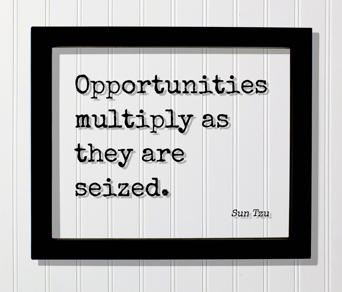 Sun Tzu Quote Plaque, Typography Wall Art Print