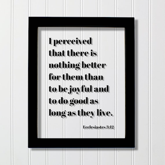 Ecclesiastes 312 Scripture Poster Floating Glass Frame Bible Verse Sign