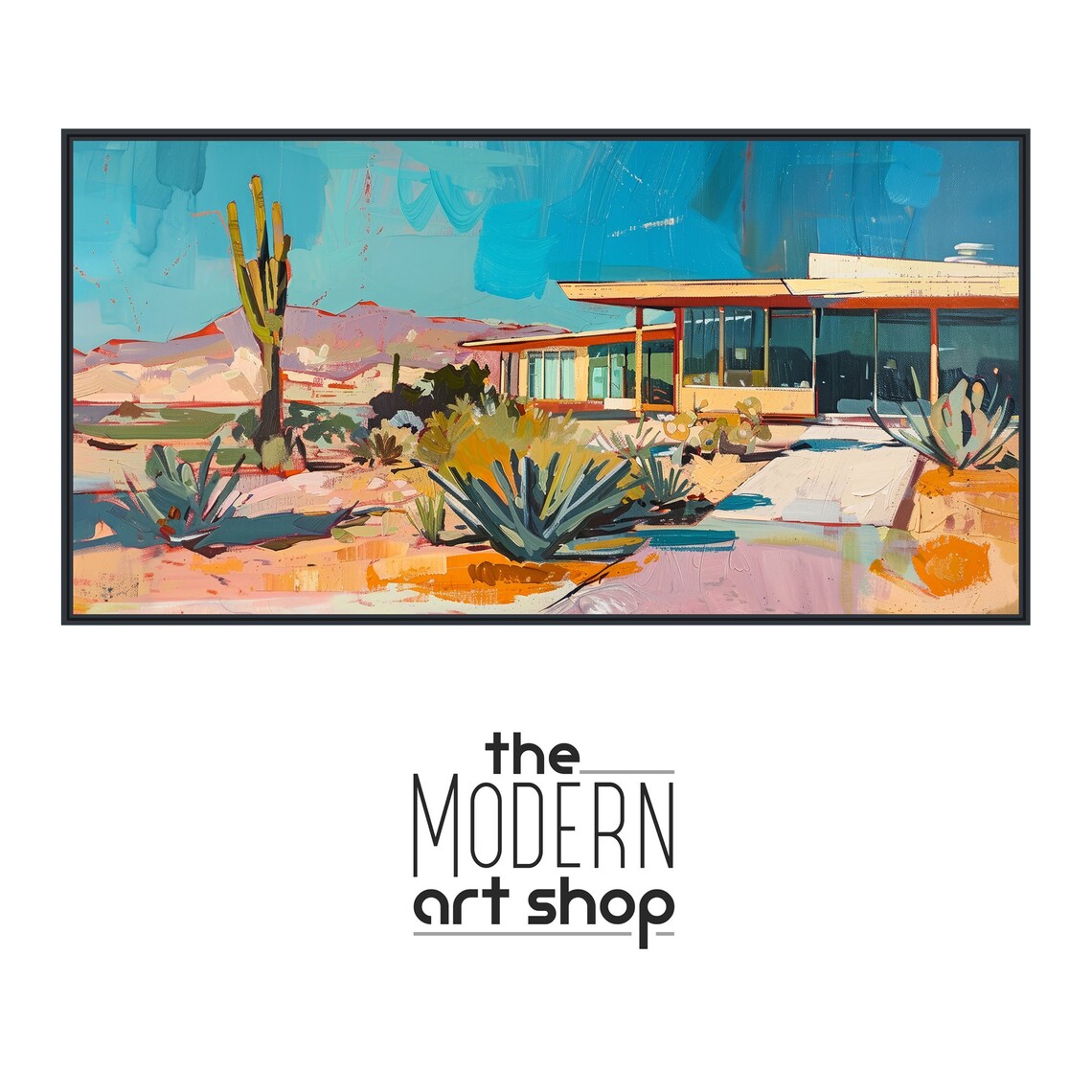 Mid-Century Palm Springs Desert Architecture Art Print - Image 4