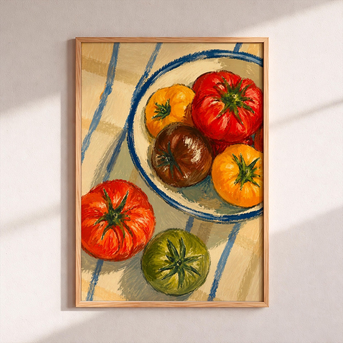 Heirloom Tomato Rustic Kitchen Art Print