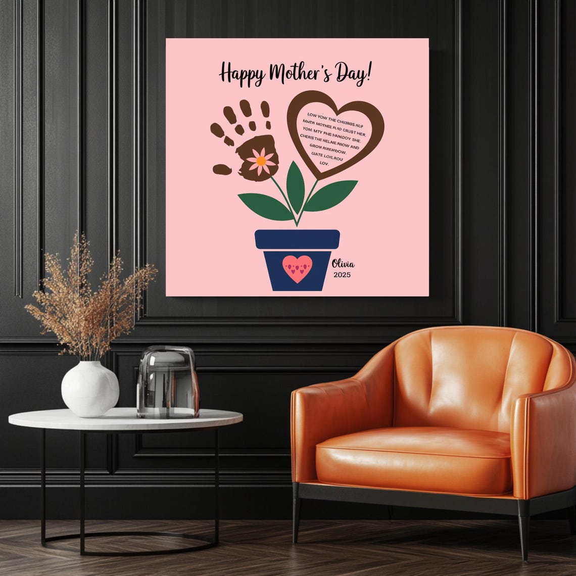 Mother's Day Handprint Personalised Mom Gift - Image 3