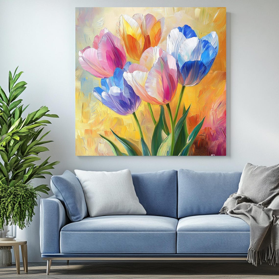 Colorful Tulip Poster, Botanical Wall Art - Image 2