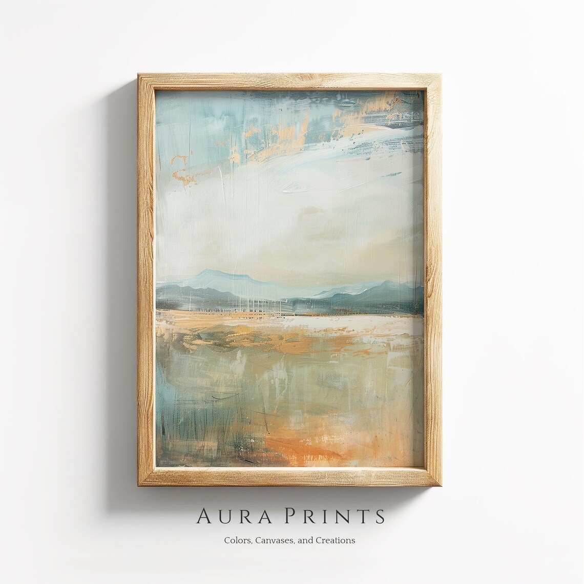 Vintage Abstract Summer View Of National Parks Cottage Wall Art 0424