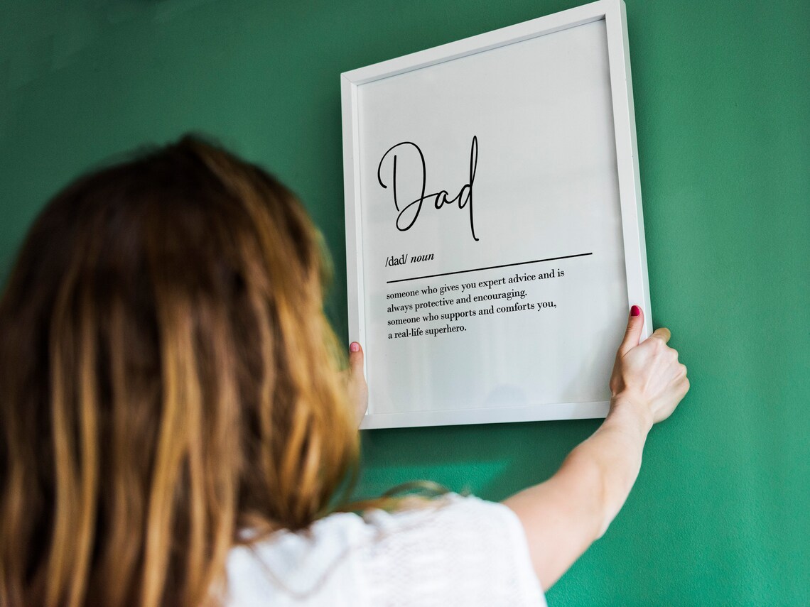 Dad Definition Wall Art, Dad Birthday Gift - Image 2