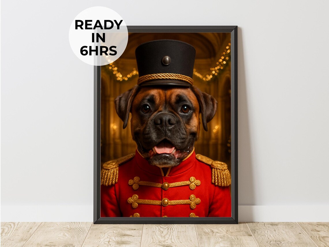 Nutcracker Pet Portrait, Funny Christmas Gift