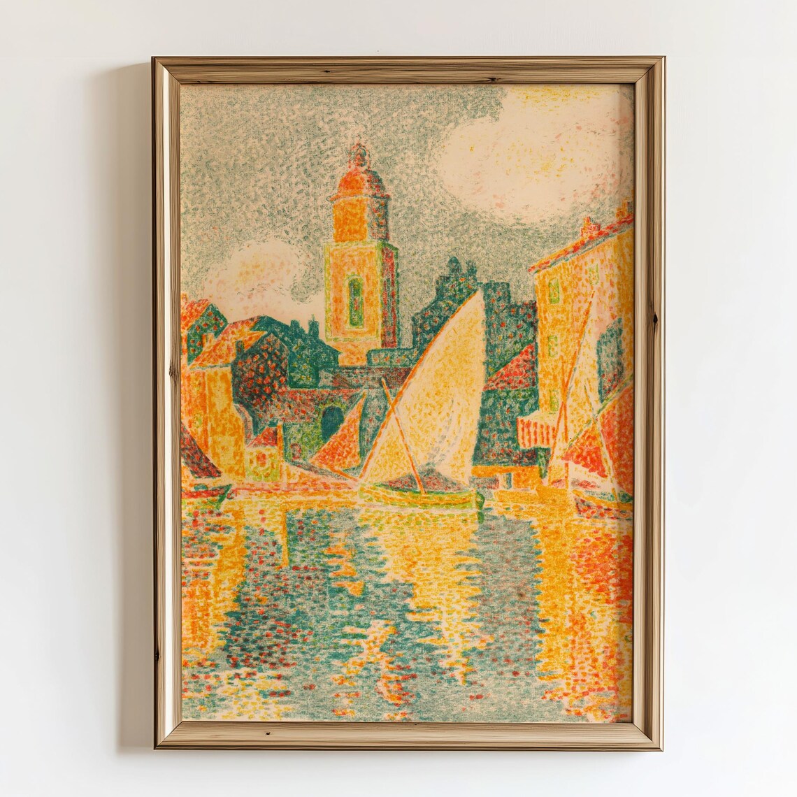 The Port Of Sainttropez 1898, Signac Travel Poster
