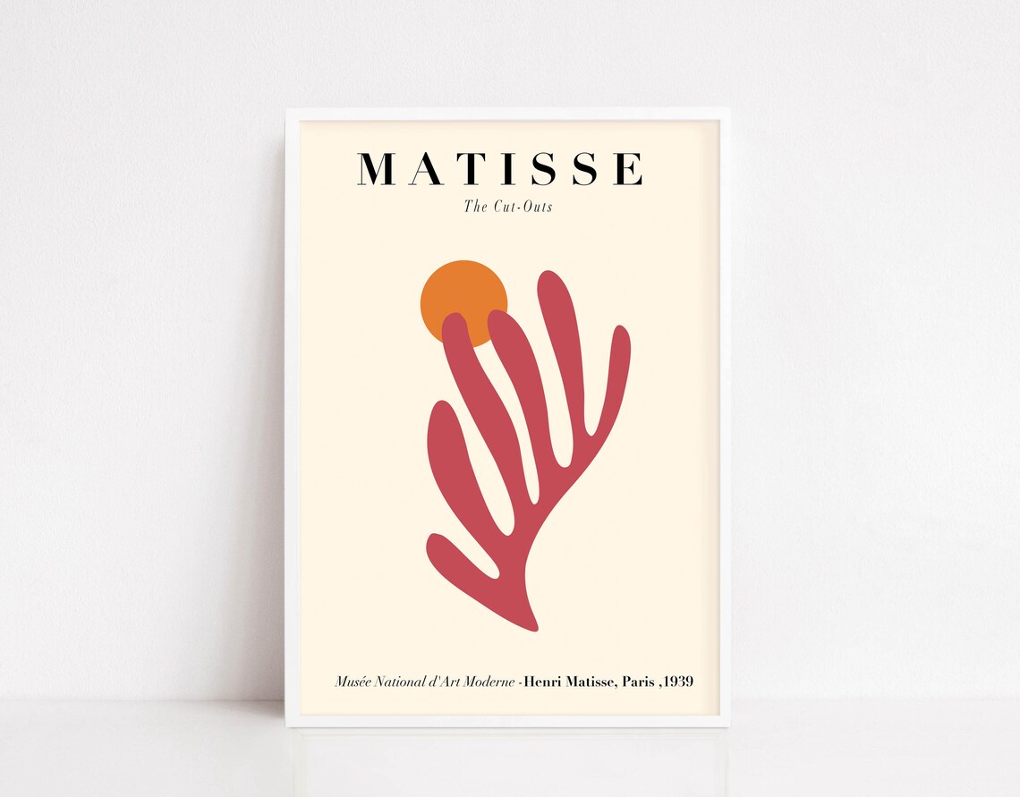 Matisse Poster Matisse Print Matisse Exhibition Poster Matisse Leaf Matisse Wall Art