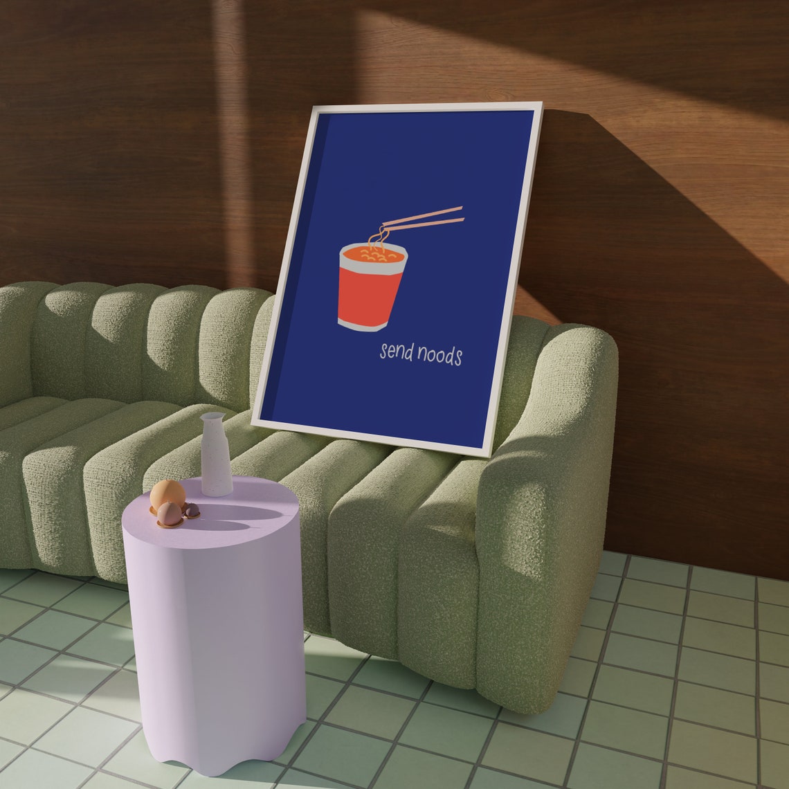 Send Noods Ramen Poster, Funny Kitchen Decor - Image 5