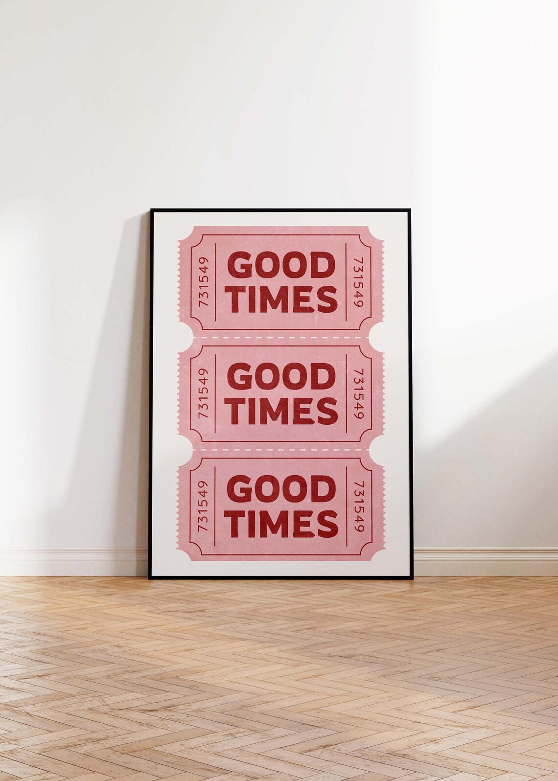 Retro Good Times Ticket Poster, Bar Cart Decor - Image 3