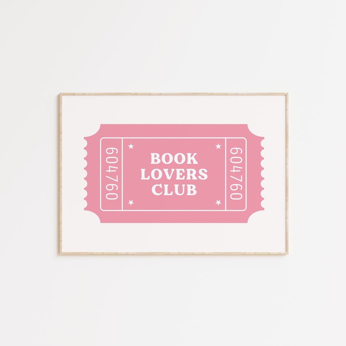 Book Lovers Club Trendy Reader Wall Poster