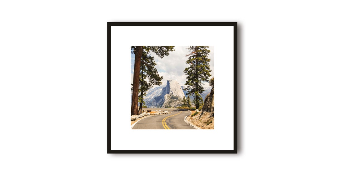 Winding Road Toward Half Dome in Yosemite National Park Poster