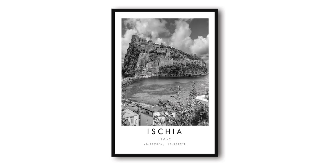 Ischia Italy Minimalist Travel Photography Art Print