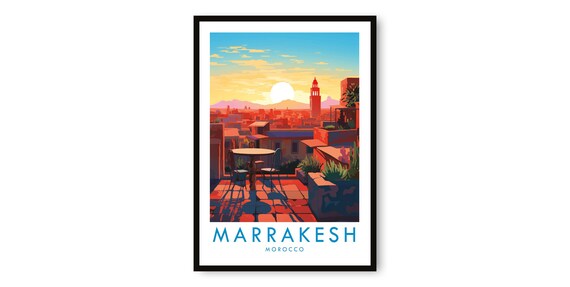 Marrakesh Gicle Fine Art Travel Poster