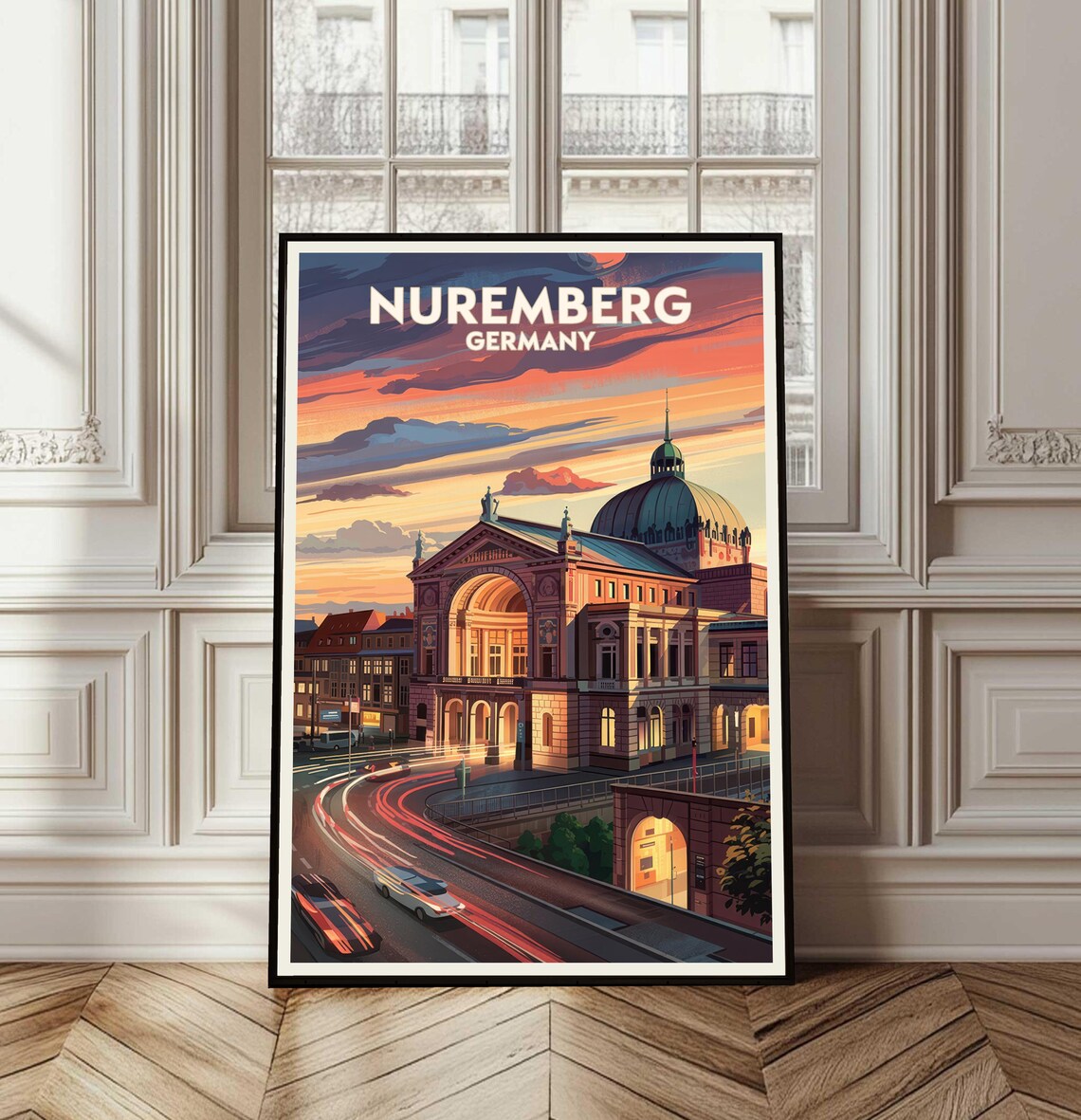 Nuremberg Poster Travel Germany Print Wall Art Cityscape Gift