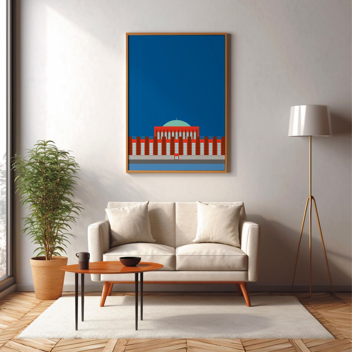 Düsseldorf Tonhalle Minimal Modern Travel Poster - Image 2
