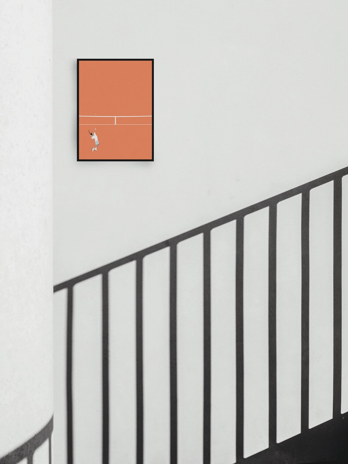 Tennis Player Poster, Minimal Modern Sport Art Print - Image 2
