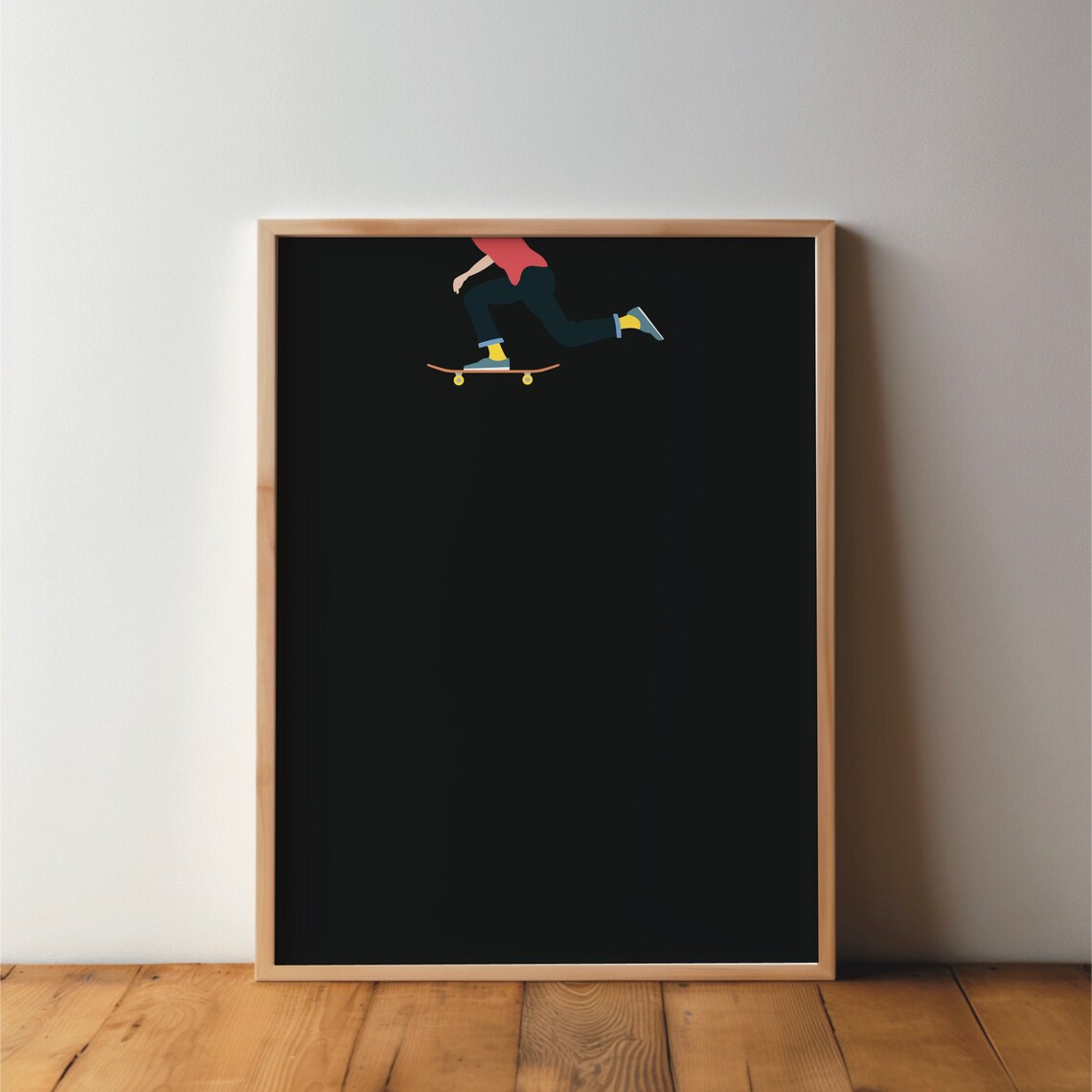 Skateboarder Poster, Minimal Modern Sport Print - Image 2