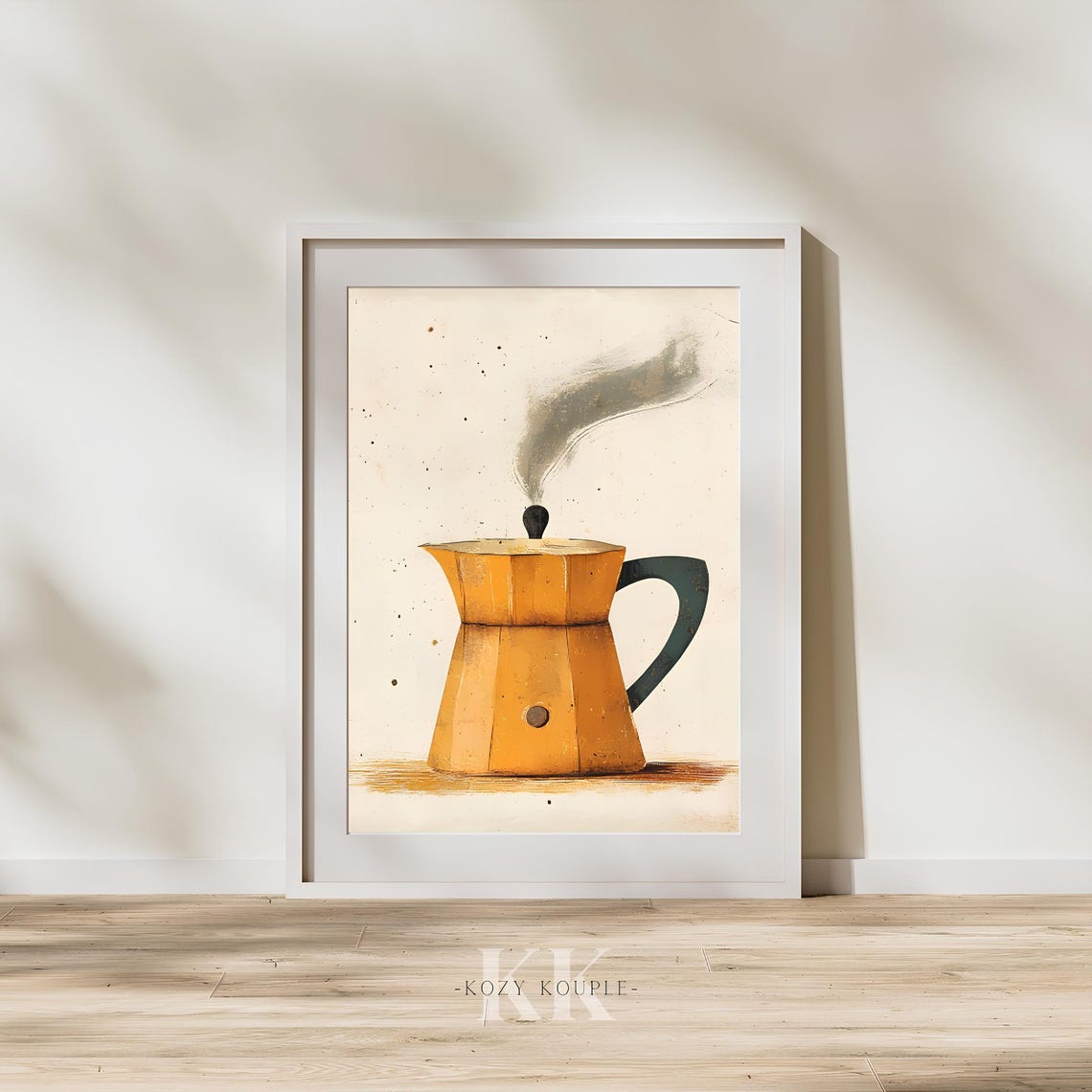 Moka Pot Retro Kitchen Wall Art Vintage Italian Coffee Maker Poster Coffee Art Rustic Kitchen Decor - Image 2