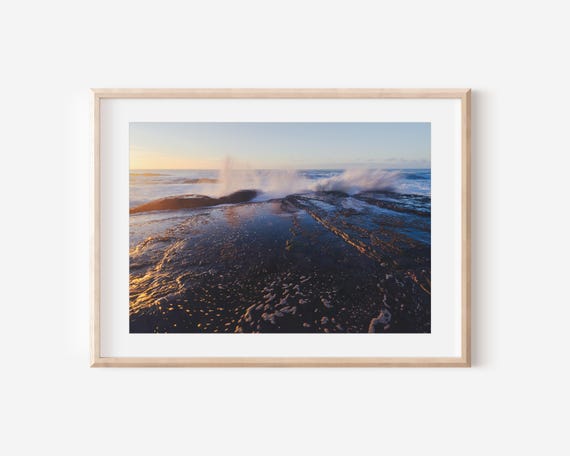 Bilgola Beach Sunrise Photo Coastal Australia Art Print