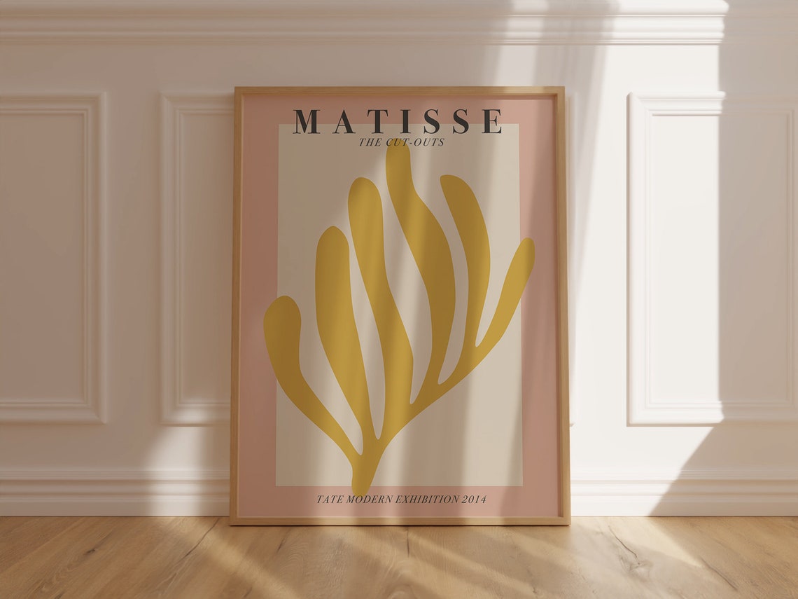 Matisse The Cut Outs Yellow Leaf Gallery Exhibition Style Poster - Image 4