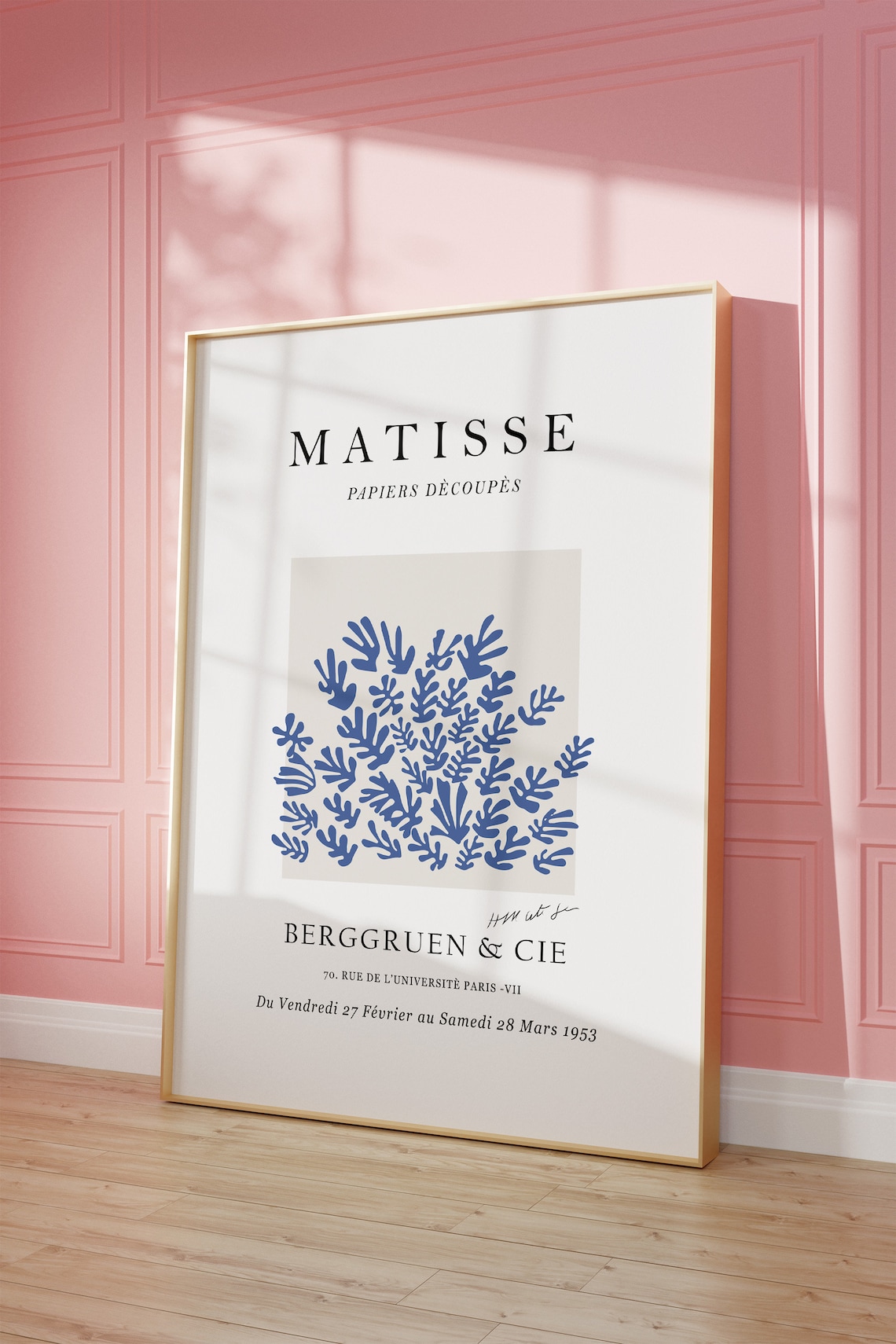 Matisse Papiers Decoupes Blue Botanical Cutout 1953 Exhibition Poster - Image 5