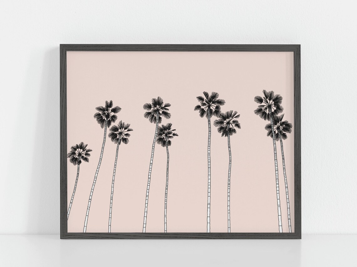 Palm Tree Minimalist Tropical Travel Poster - Image 3