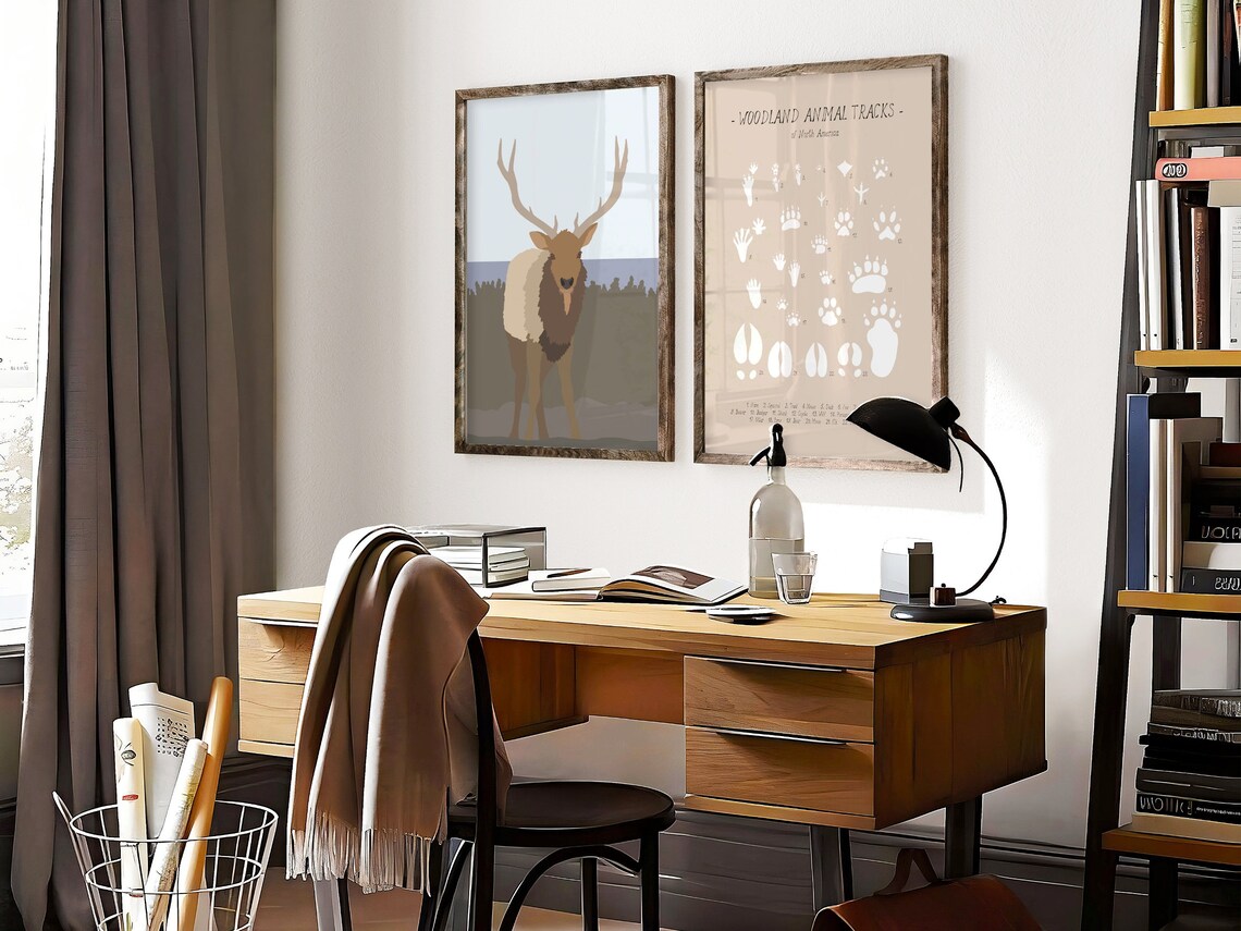 Elk Print, Northern Vintage Travel Poster - Image 3