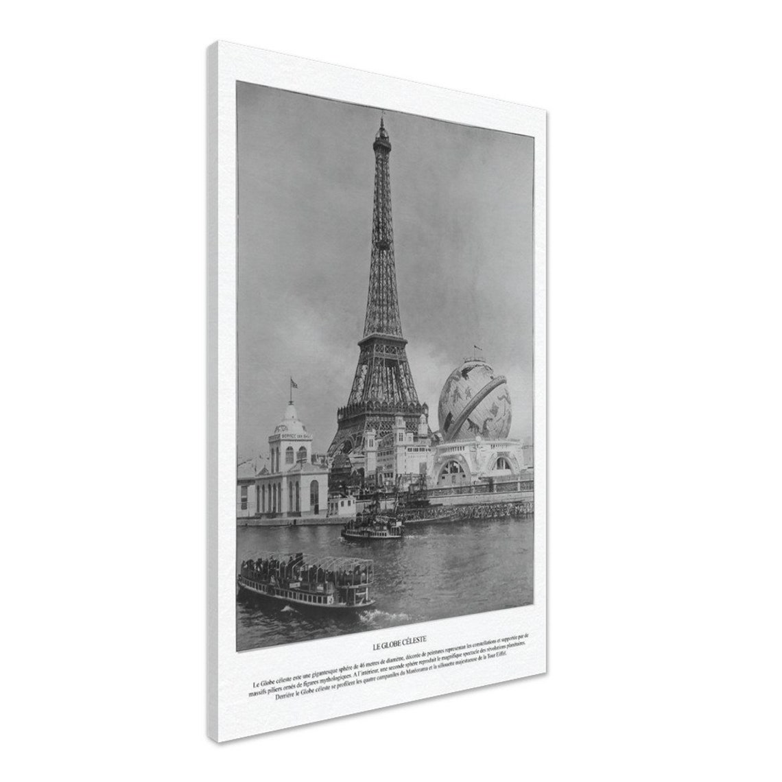 Eiffel Tower 1900 Expo Le Globe Celeste Vintage Paris Poster - Image 2