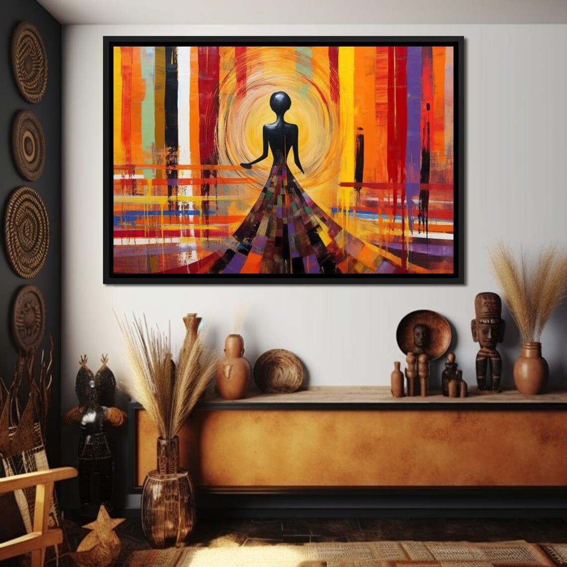 Vumela Sakeem Gibbs African Abstract Multi Panel Vibrant Cultural Art Modern Decor By Nichecanvas - Image 2