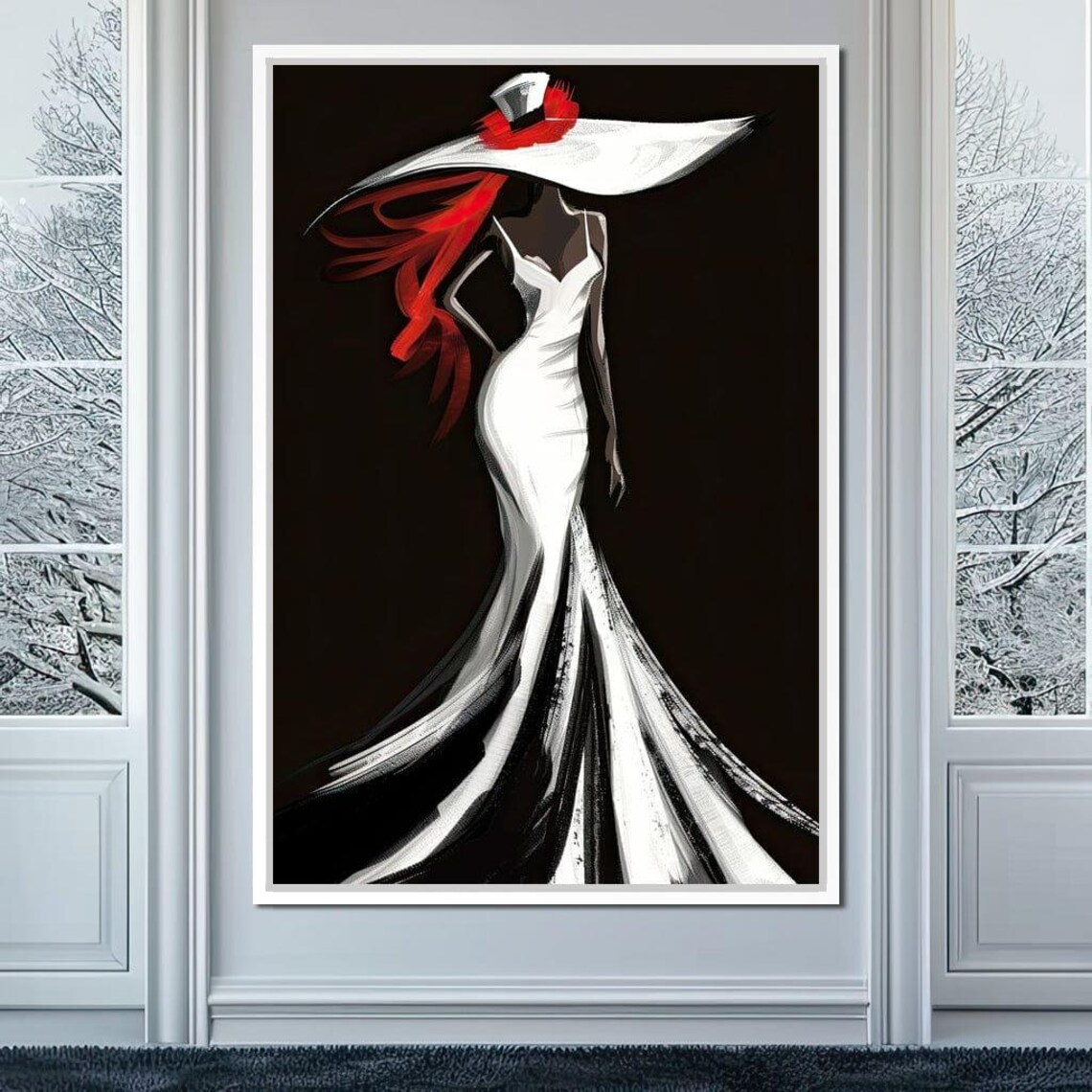 The White Dress, Sable Elegance With Flare - Image 2