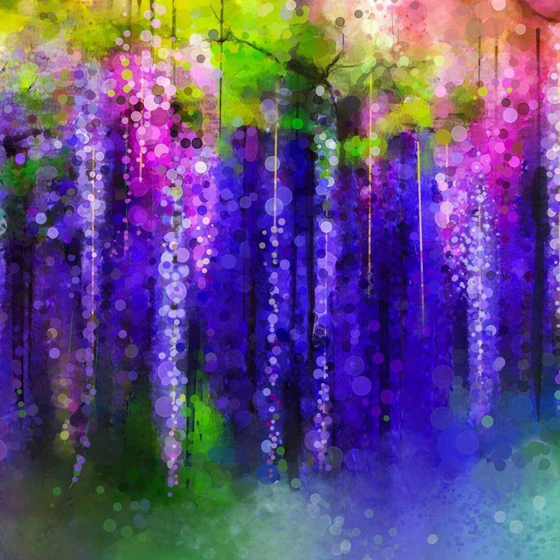 Abstract Violet Modern Art, Relaxing Design - Image 3