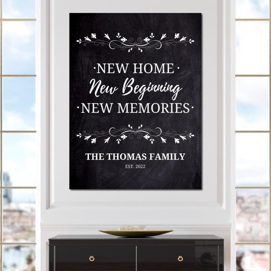 New Home - Minimalist Typography Art Print