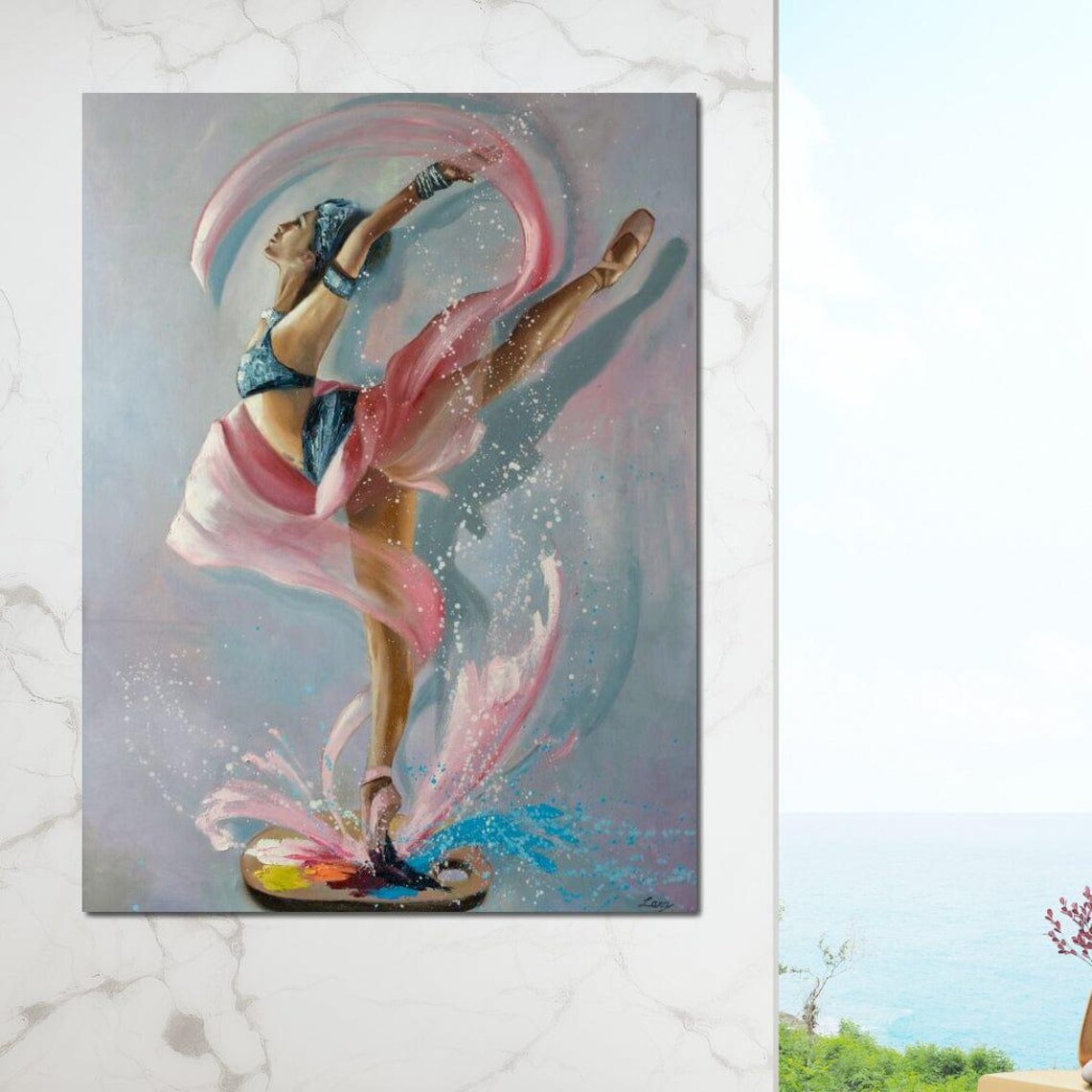 Ballet Dancer - Artist Palette Art Print - Image 3
